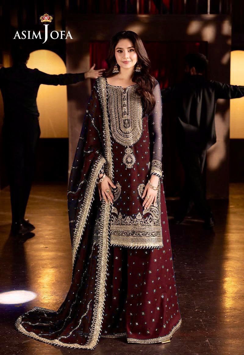Dhanak embroidered luxury unstitched 3pc suit